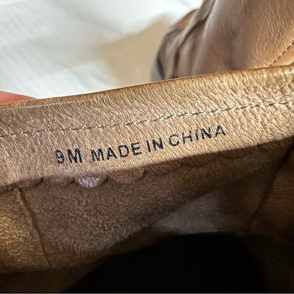 Franco Sarto Genuine Leather Slouchy Ankle Boots - Distressed Women's Size 9 - Picture 4 of 9